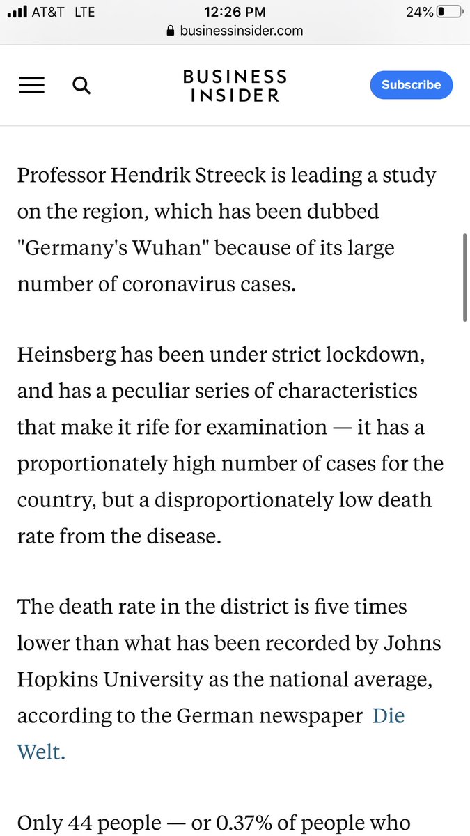 Kudos to @hendrickstreek - a top German virologist - who is desperately, if politely, trying to explain the uselessness if lockdowns: he said “most cases... originated from people being close together for a significant period of time...”