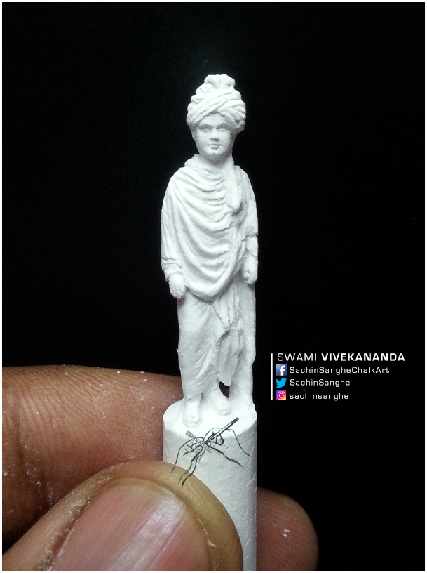 Day: Swami Vivekananda The last miniature in this thread.. Thanks everyone who liked and appreciated my works for the past 21 days :) #21daychallenge  #21daylockdown  #StayHomeStaySafe