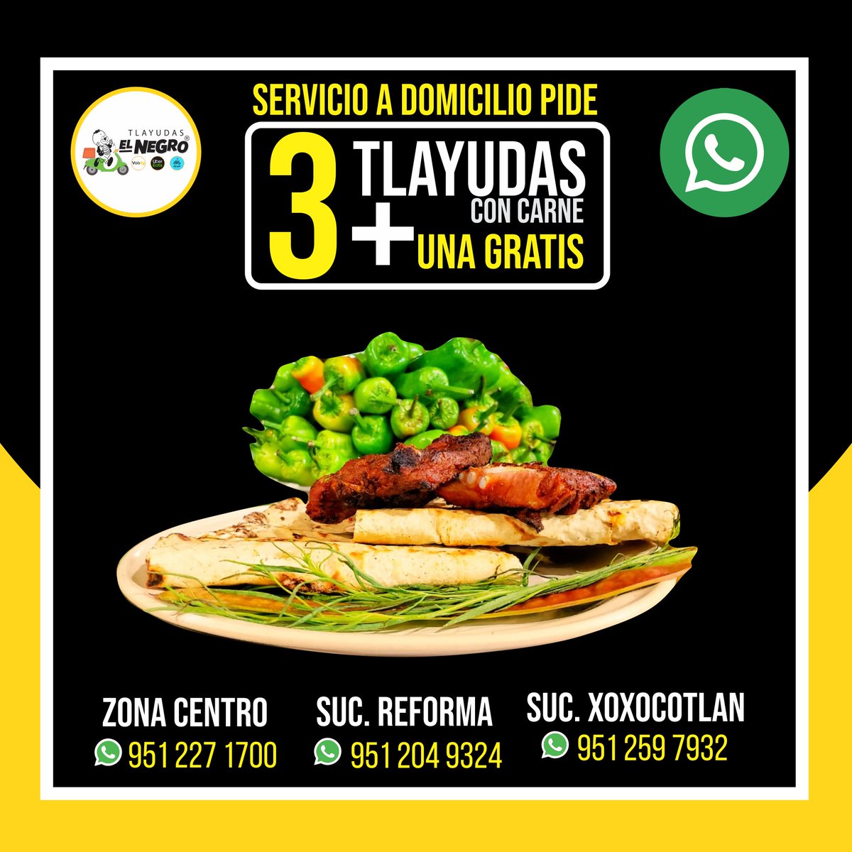 Tlayudas El Negro tweet media