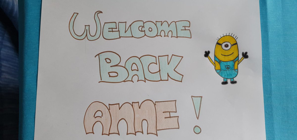 Today is the day our intern, who was with us last year for 3 months, came back to stay for a whole year! This is how we, developers, tried our best in drawing her a welcome message #myToys #Madrid #minions #bestteamever We are growing!