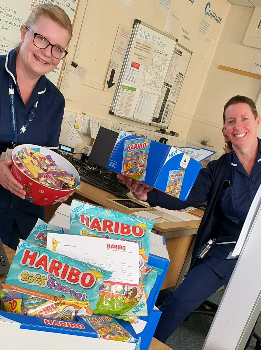 Community Rapid Response and Rehab Team (@rapidbassetlaw) on Twitter photo Thank you <a href="/OfficialHARIBO/">Haribo UK & Ireland</a> for the kindness - lots of smiles and 'Childlike Happiness' in the office when the sweets arrived π¬ #RapidBassetlaw Thank you <a href="/OfficialHARIBO/">Haribo UK & Ireland</a> for the kindness - lots of smiles and 'Childlike Happiness' in the office when the sweets arrived π¬ #RapidBassetlaw