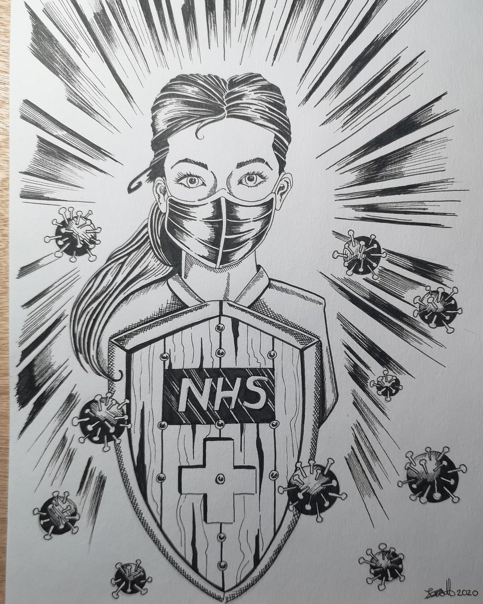 original_jammy's tweet photo. Warriors of our time
Pencil drawing
A4
#NHS #NHSCovidHeroes #Warriors #ThankYouNHS https://t.co/qNz81v6hxP