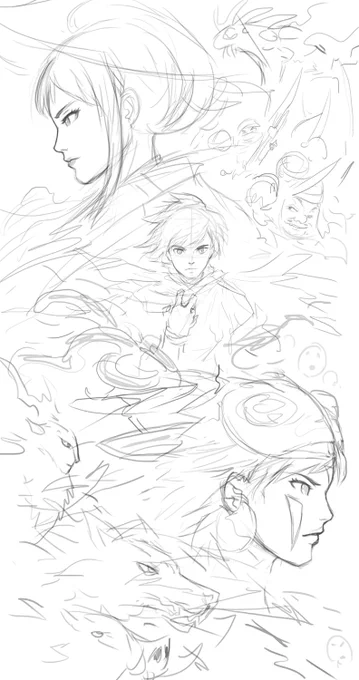 3rd of the set, current sketch layout 