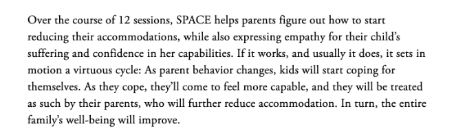 10/ More happily, interrupting this cycle reduces stress for everyone. An exciting new program at Yale is successfully treating children’s anxiety by treating parents instead of children. The result is less overparenting and kids who feel more competent.  @YaleCSC