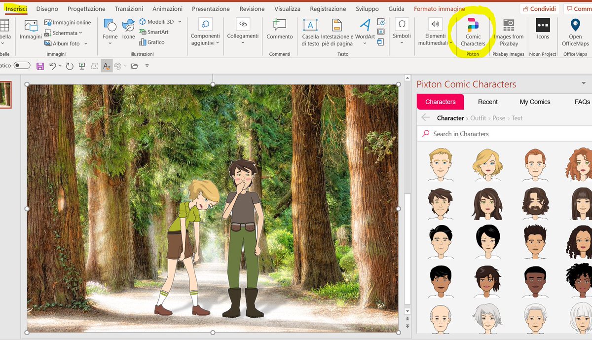 TuttoSlide's tweet photo. Con 3 click fai un fumetto per la tua presentazione #PowerPoint. Scopri come https://t.co/hgIg9Q4SNj https://t.co/AYBIM5TOQQ