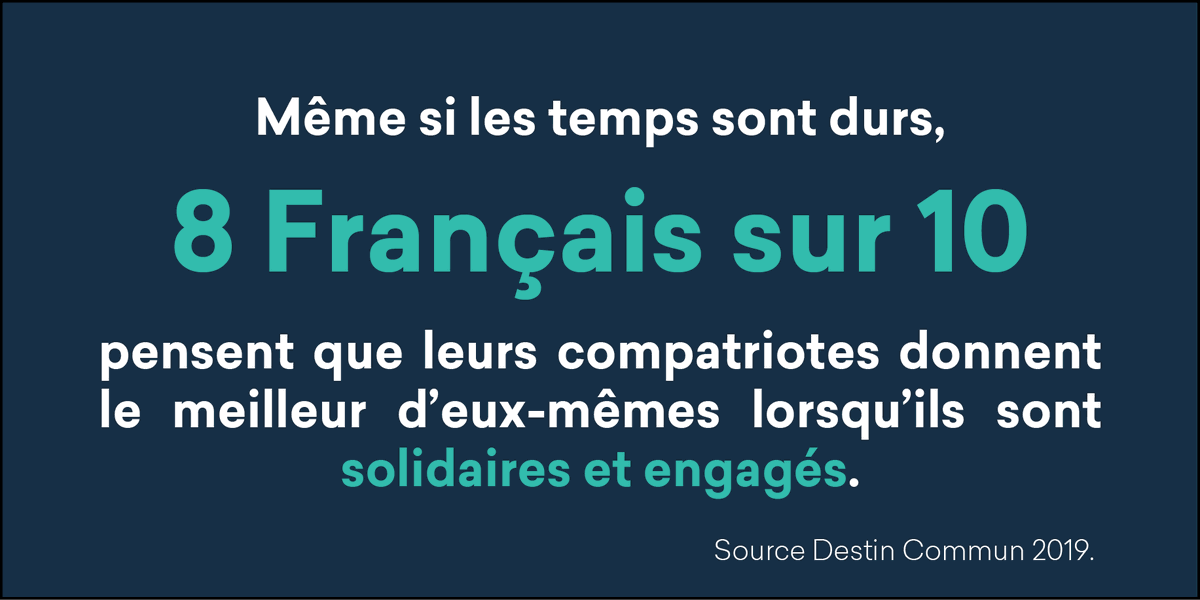 La solidarité, plus que jamais une fierté pour les Français en ces temps de #confinement

#Covid_19 #SolidariteCOVID19 #destincommun