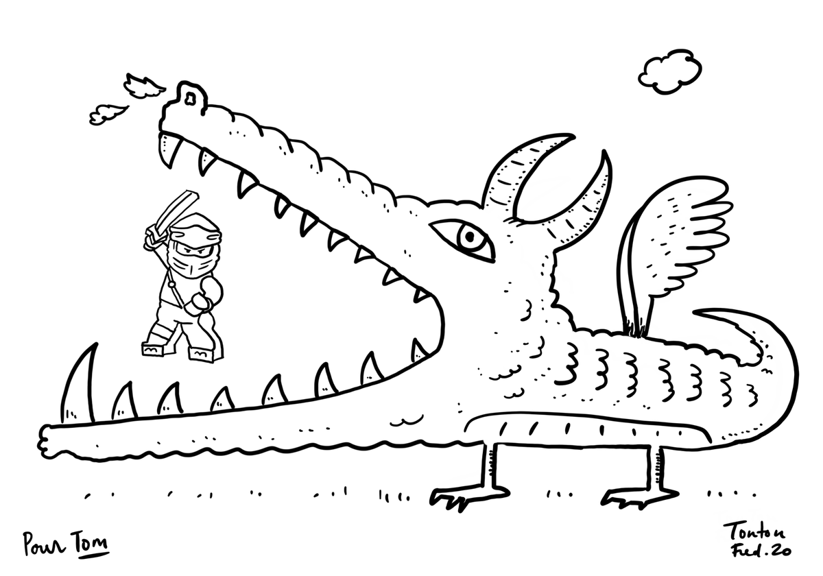 Remis du coronavirus, je me lance un défi international pour remuscler ma créativité 🧠 : proposer à mes 8 neveux et nièces de leur réaliser un dessin sur mesure via #Zoom. Ouf ! la capacité du dessin à créer et nourrir un dialogue créatif me fascine toujours !  #digitaldrawing