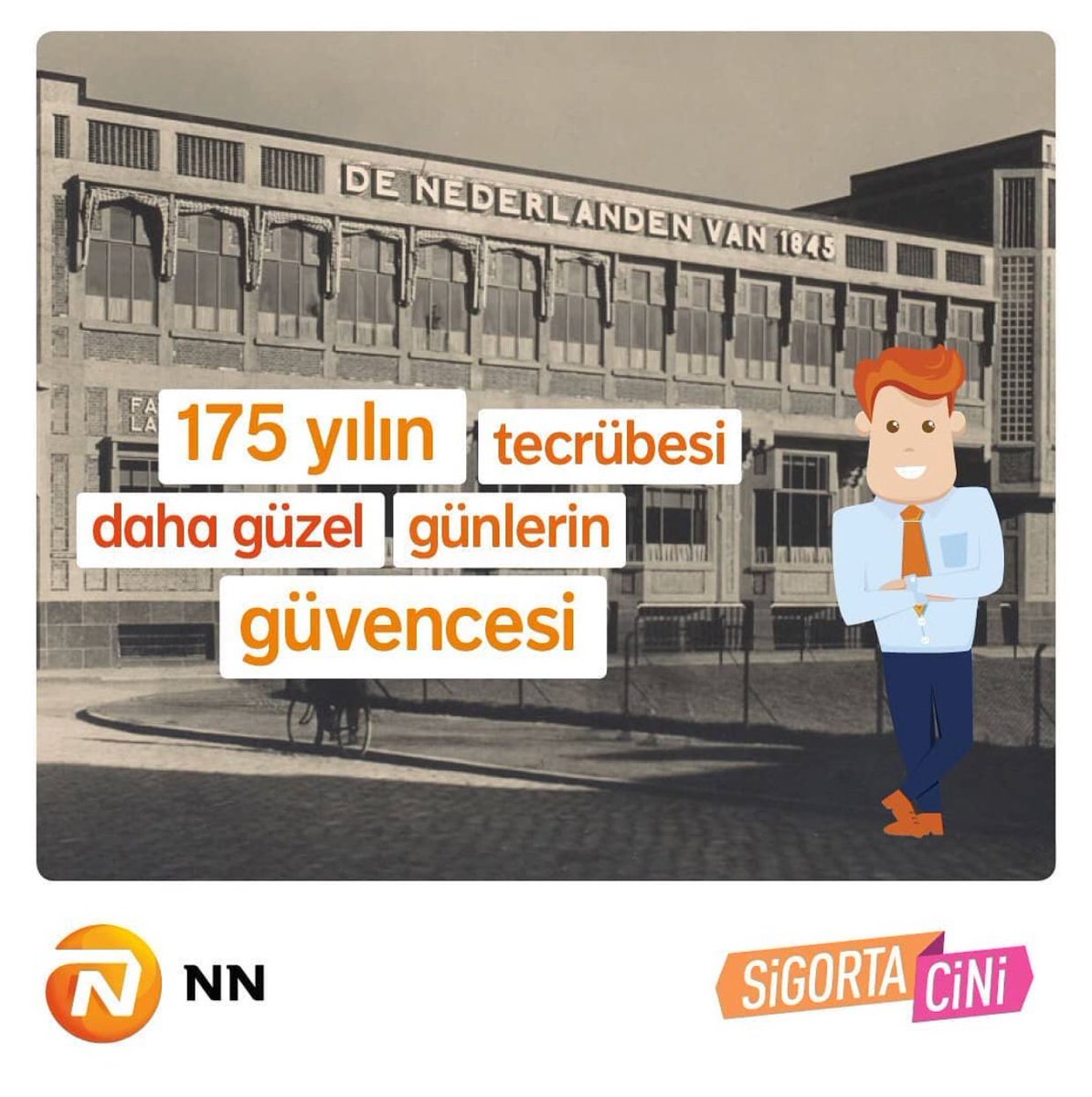 Just celebrated 7th anniversary of <a href="/sigortacini/">Sigorta Cini</a> but we have an insurance experience of 175 years! We are celebrating the 175 years of our parent company <a href="/NN_Group/">NN Group</a> / 7. yaşımızı yeni kutladık ama 175 yıllık sigortacılık deneyimimiz var! Ana şirketimiz NN’in 175. yaşını kutluyoruz