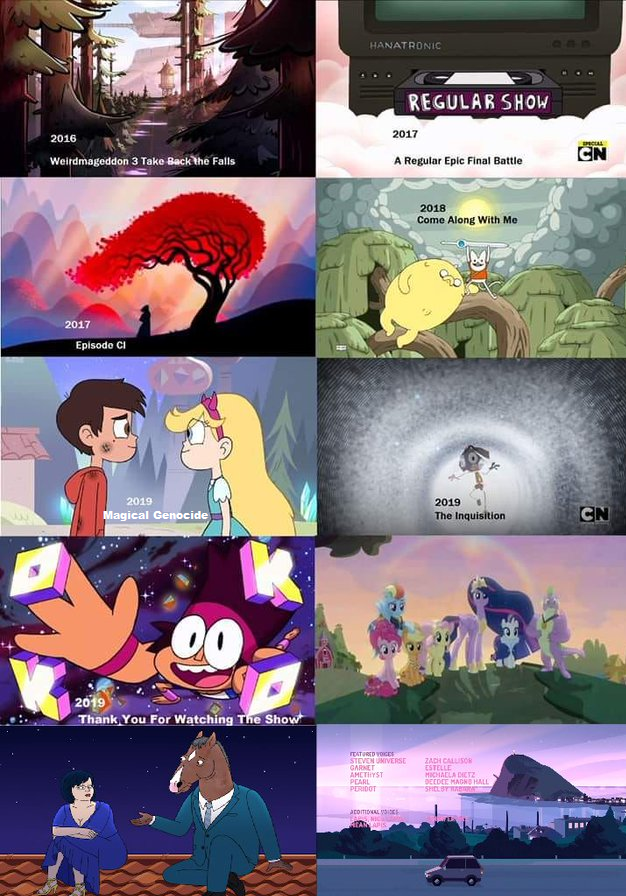 Wow, look at all of these cartoon finales! Now I'll never find anything ...