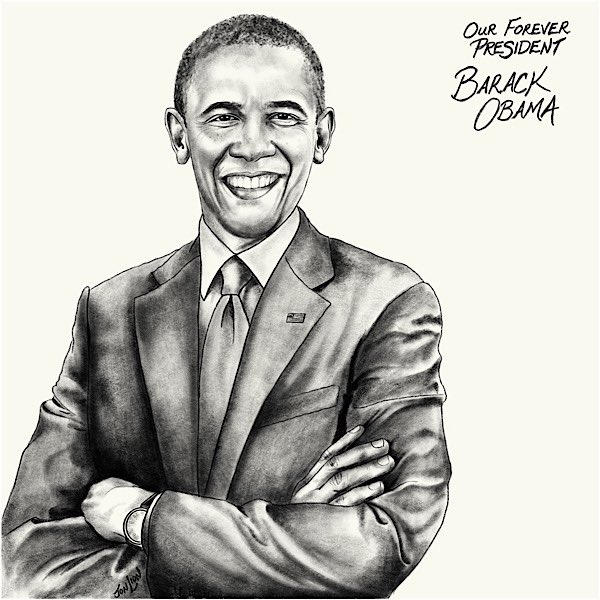 Obama pencil drawing by Tibi K