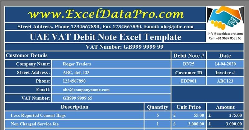ExcelDataPro's tweet image. Download UK VAT Debit Note Excel Template exceldatapro.com/download-uk-va…