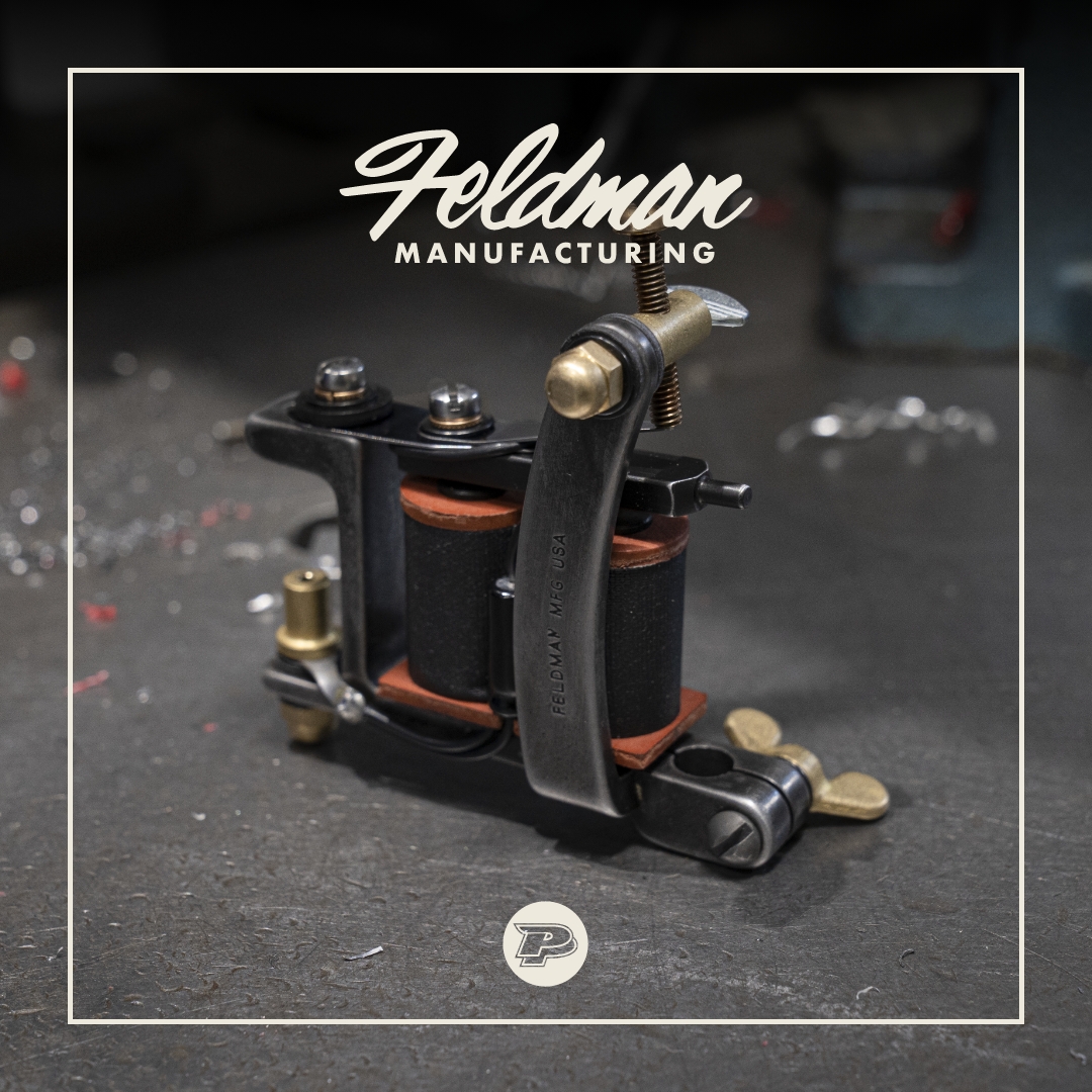 Artist and machinist Brandyn Feldman makes quality coil and rotary machines that are modern engineered and all American-made. Shop our selection of Feldman machines to keep pushing forward no matter what! 

🔗👉 ow.ly/ippT50zcPhf 

#painfulpleasures #brandynfeldman