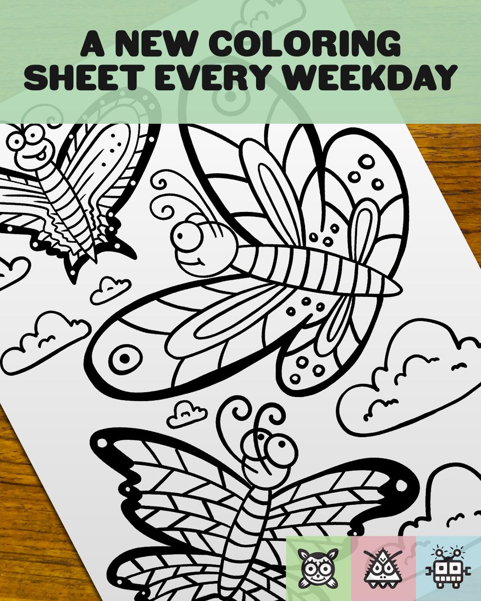 Ani_Mon_Bot's tweet photo. A new #creaturecoloring sheet is available. It’s a bunch of butterflies in the sky!
-
Download at https://t.co/OKlRtTiESH
-
#quarantineart #kidlitquarantine #QuarantineActivities https://t.co/c9dzsSUQju