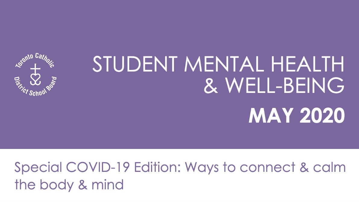 Student Mental Health &amp; Well-Being April Newsletter: This special COVID-19 edition from the Mental Health Department has resources and information for Students, Parents, and Teachers- including tips on ways to connect and calm the body and mind. ➡️ow.ly/jiPO50zdSAx