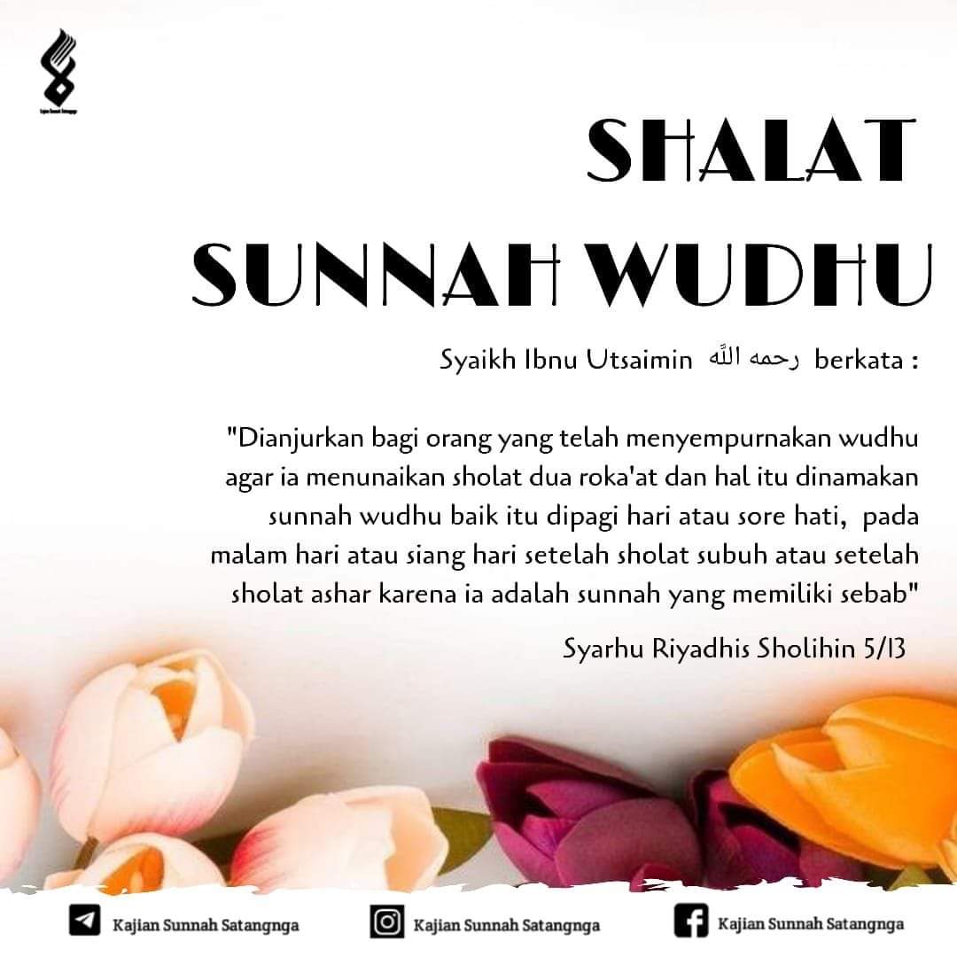 Shalat setelah wudhu