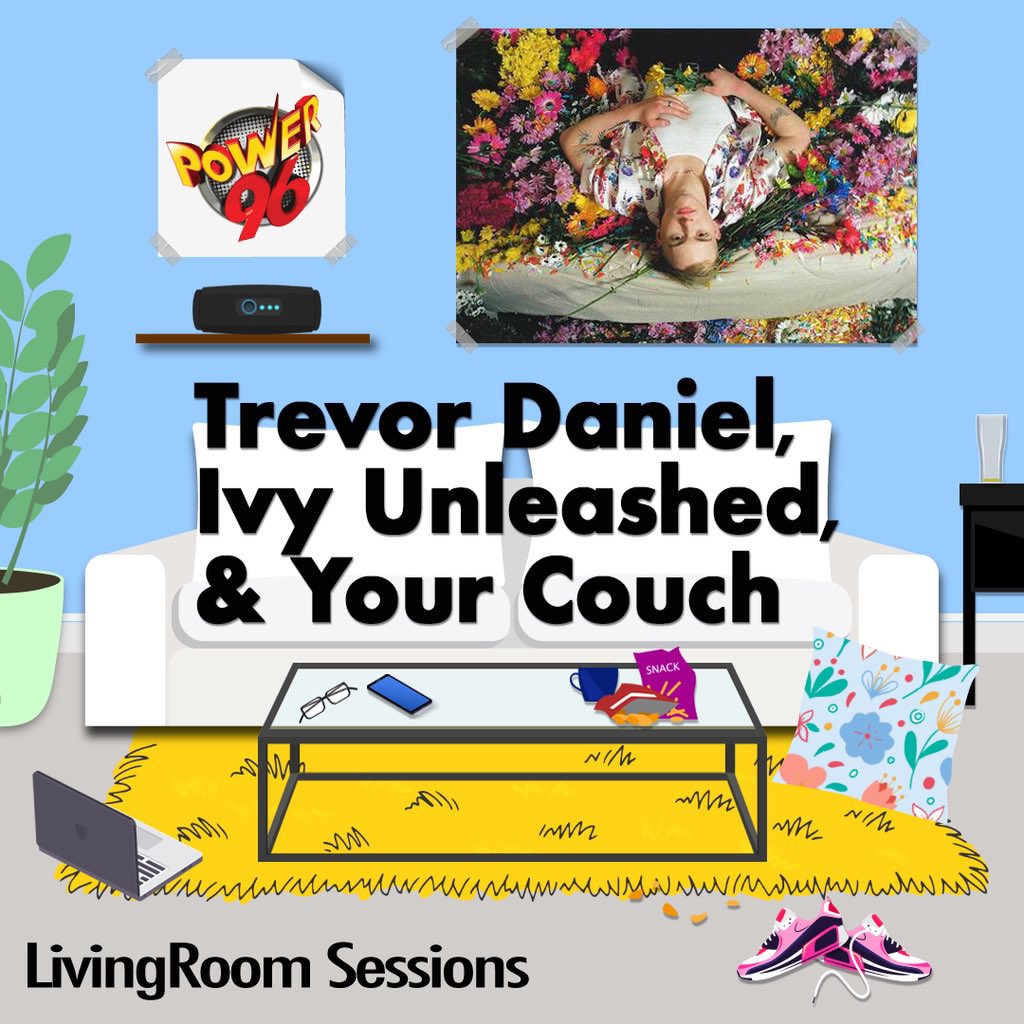 Power965's tweet image. What cha doing @ 4️⃣:2️⃣0️⃣pm? Join @IvyPower96 Her place, her couch! LIVE on IG (@Power965 ) for “Living Room Sessions” w/ @Iamtrevordaniel ! 
#Power96 #IvyUnleashed