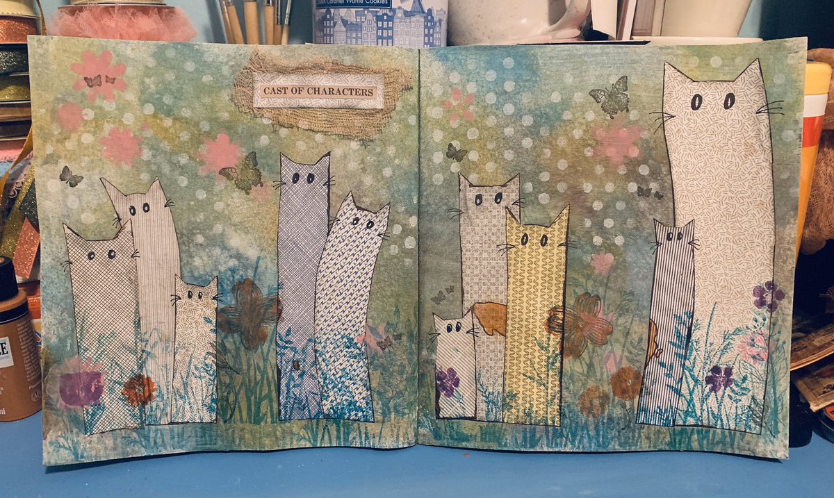 TheRubyMoon1's tweet image. Made art from security envelopes! #mixedmedia