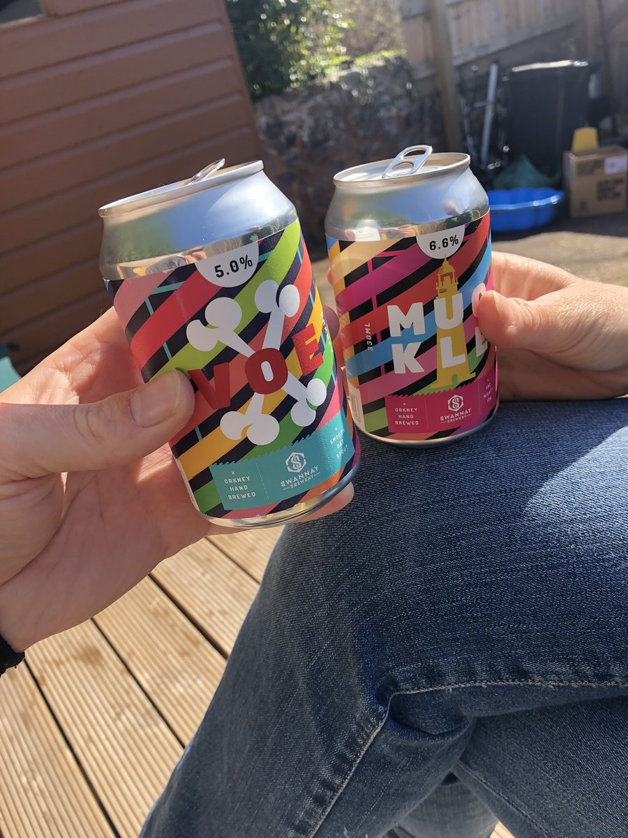 Craig_BeallUK's tweet photo. Thanks @SwannayBrewery for the beer delivery today, my wife and I are currently enjoying these in the warm Devon sunshine 🍻😁 https://t.co/cRqDynKXwj