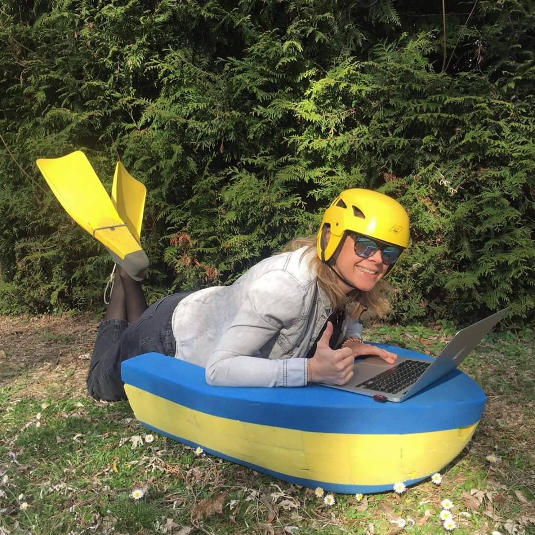 Lucie s entraine en hydrospeed pendant le covid19
#rafting #StayAtHomeChallenge #savoiemontblanc