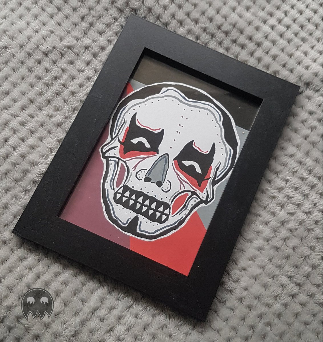 * SKULLS *these are all a5 and framed, there's also a lords of salem one available (that'll be in the next post) https://robcryptx.bigcartel.com/product/various-a5-jaggy-skull-paintings