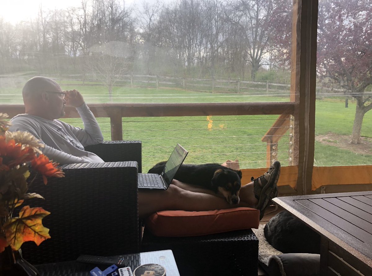 launchlabwvu's tweet image. Carrie is staying busy at her new at-home office!! 

What’s keeping you busy and entertained? #Week2Challenge