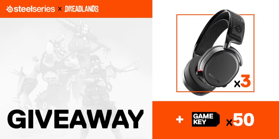 SteelSeries (@steelseries) on Twitter photo Teaming up with <a href="/playdreadlands/">playdreadlands</a> <a href="/fatsharkgames/">FATSHARK 🦈</a> for a headset and game code giveaway👀
50 TOTAL WINNERS:
-3 grand prize winners get an Arctis Pro headset + a Dreadlands game code😲
-47 runner ups get a Dreadlands game code
Why not enter? 👉gleam.io/competitions/i… Teaming up with <a href="/playdreadlands/">playdreadlands</a> <a href="/fatsharkgames/">FATSHARK 🦈</a> for a headset and game code giveaway👀
50 TOTAL WINNERS:
-3 grand prize winners get an Arctis Pro headset + a Dreadlands game code😲
-47 runner ups get a Dreadlands game code
Why not enter? 👉gleam.io/competitions/i…