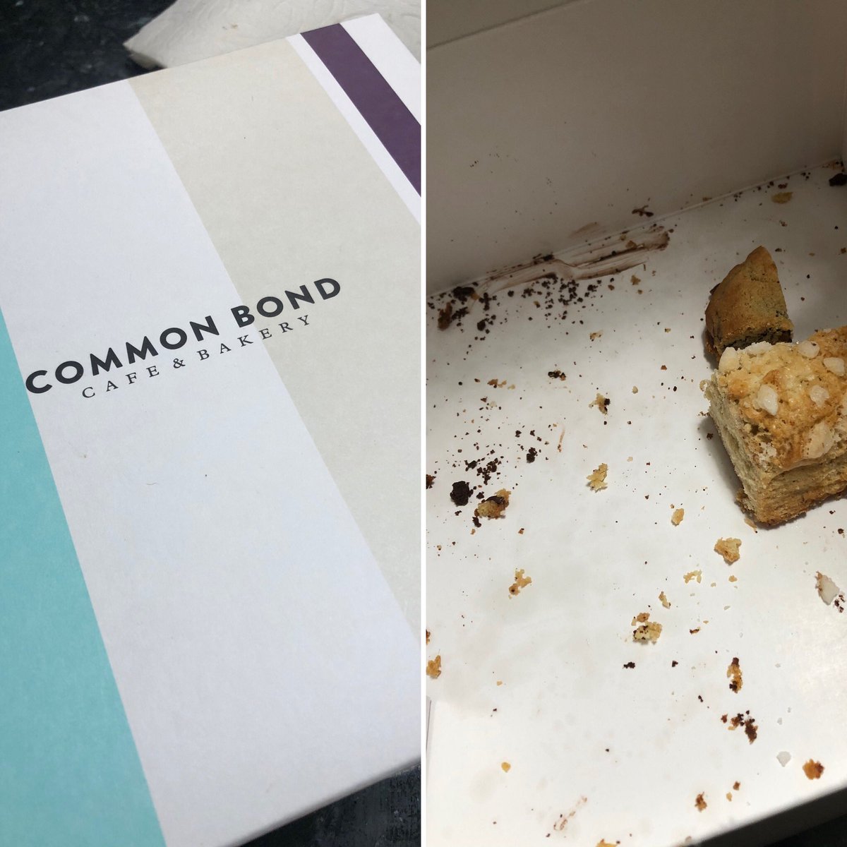 DiagGrace's tweet photo. Self care challenge: eat your favorite dessert #LeopardLearners Um. Oops. I ate it all before taking a picture. 😬 But I can tell you that the GIANT chocolate chip cookie 🍪 and the Kouign-amann pastry 🥮 from Common Bond were delicious 😋! https://t.co/tug7Tkm17M