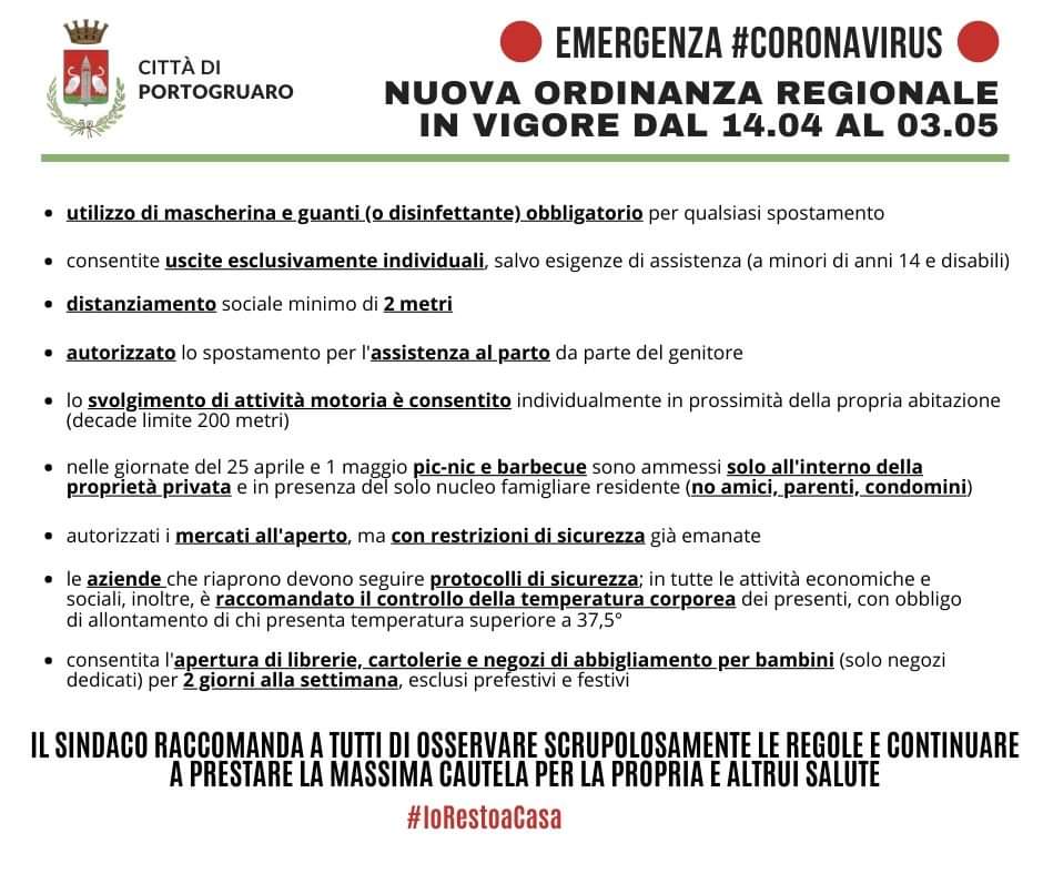 PortoCampus's tweet photo. 🔴Punti dell'ordinanza della Regione Veneto🔴
#emergenzacoronavirus #Portogruaro  #CittàdiPortogruaro #Veneto https://t.co/ykxZ2r8kak