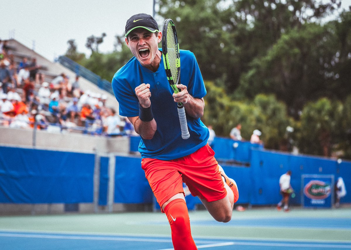 GatorsMTN's tweet photo. .@RifficeSam finished with a perfect 🔟-0️⃣ SEC singles record, becoming the first UF rookie to go undefeated in their first conference singles season since Jesse Levine in 2007 ✅

#GatorWayBestWay | #WeChomp 🐊🎾 https://t.co/uPJ5m8b7M2