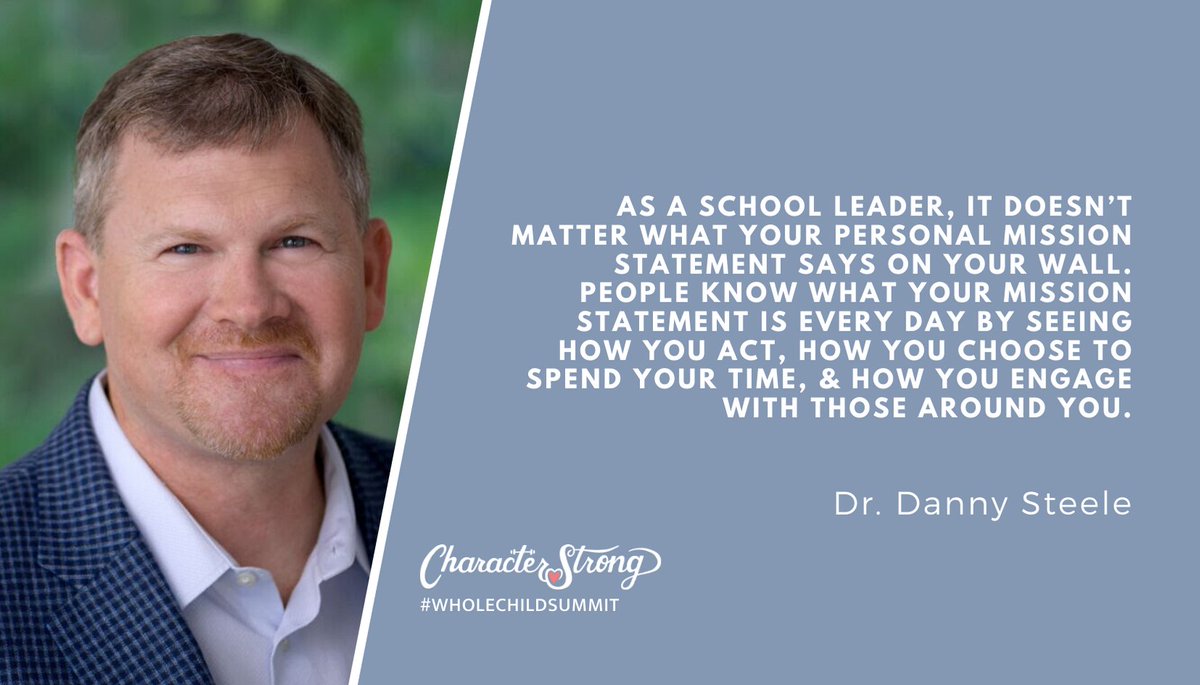CharacterStrong's tweet photo. Here on Day 2 we have Dr. Danny Steele sharing insight on our PURPOSE as educators & the paradigm shifts he's had as an administrator.
Tune in to hear practical strategies you can start utilizing today from @SteeleThoughts 💙
https://t.co/kjRKqbXhja #wholechildsummit https://t.co/yZsNP4DHUo