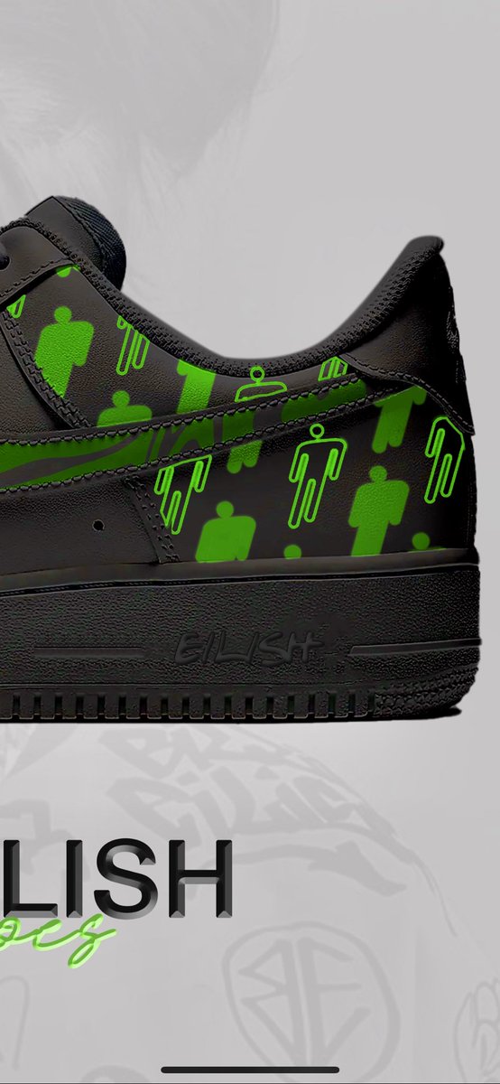 sophiesconcepts's tweet image. Nike X Billie 
•
shoe design for Billie! 💚 #billieeilish #blohsh #billieeilishfanart #fanart #graphicdedign #graphicdesigner