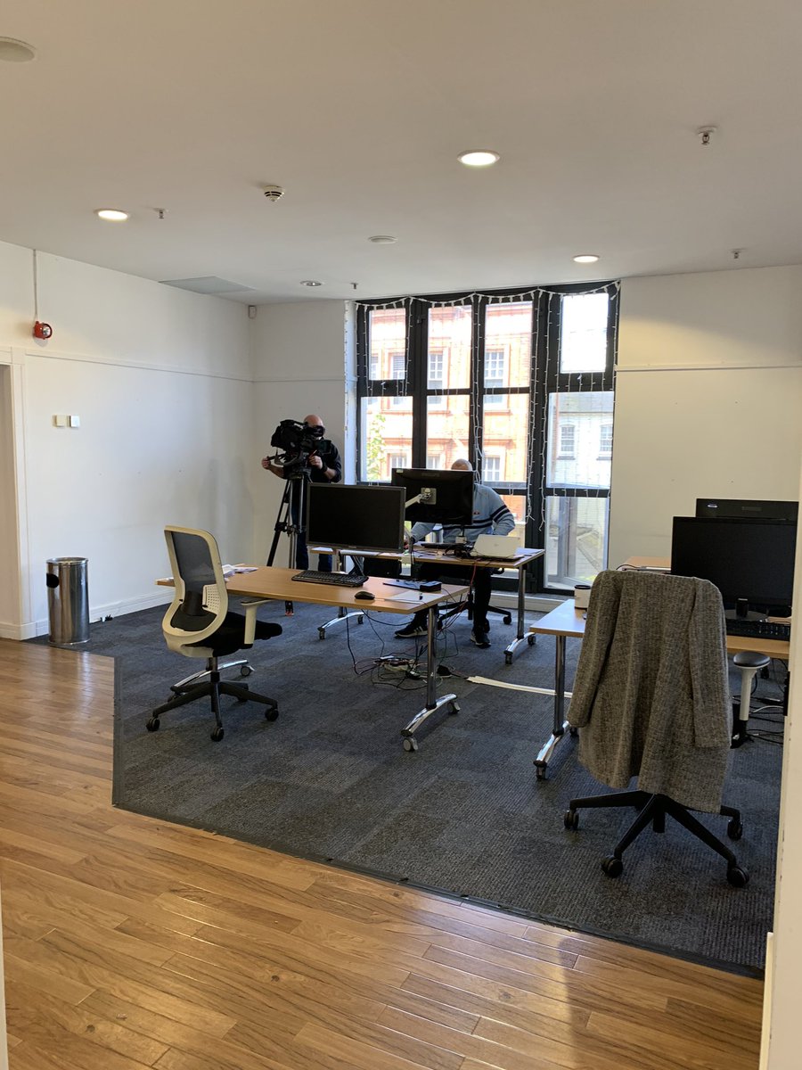 Today we spent the day filming with <a href="/channel5_tv/">Channel 5</a> news on our work at the <a href="/HarlequinTheat/">Harlequin Theatre & Cinema</a> and our Community Support centre, it’s great to get this recognition for all the hard work of the amazing community support team at <a href="/reigatebanstead/">Reigate & Banstead Borough Council</a>