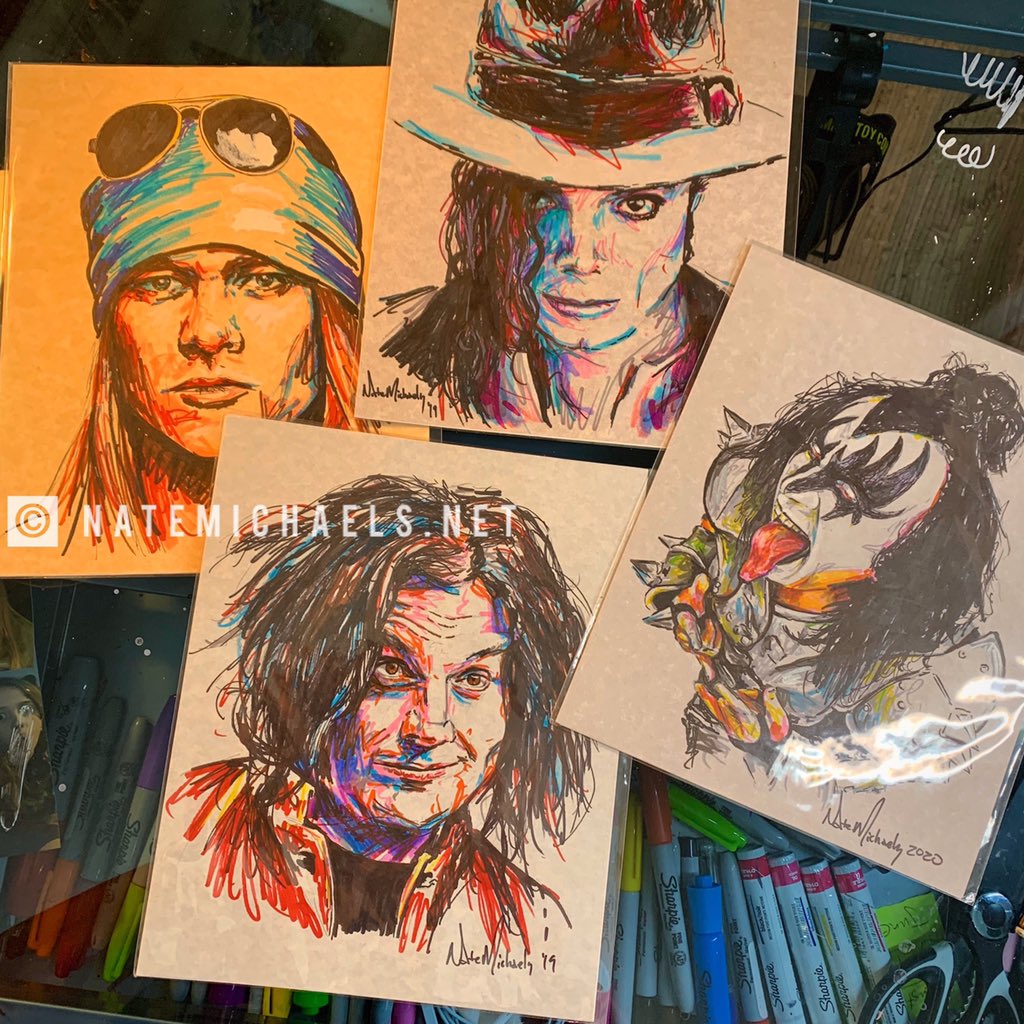 natemichaels's tweet photo. Out of all the #Sharpie sketches I’ve done, these are the only ones I have left. 
If you want one, $40 bucks gets it shipped to you ($50US if out of the country)

Reply or DM me your email address for a PayPal invoice

#natemichaels #artistsontwitter #artistlife #art #dailydoodle https://t.co/FQhYhmfSOi