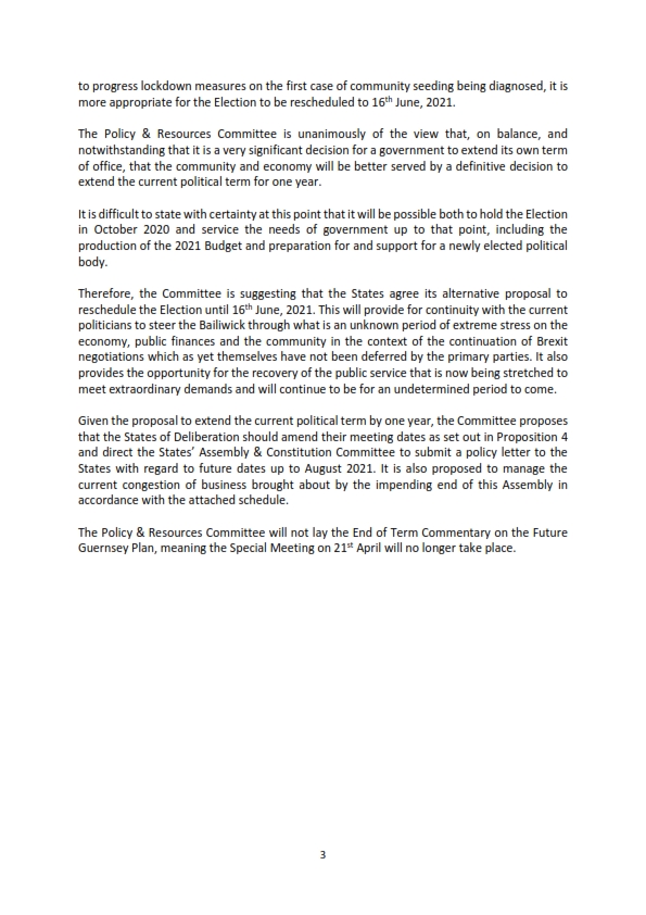 States Of Guernsey On Twitter The States Are Considering Amendment 1 Deputy Le Tocq Letocq And Deputy Brouard To The Propositions Entitled Proposed Postponement Of The June 2020 General Election Https T Co Ioz5idt64u Https T Co Tp2kdbgbvn