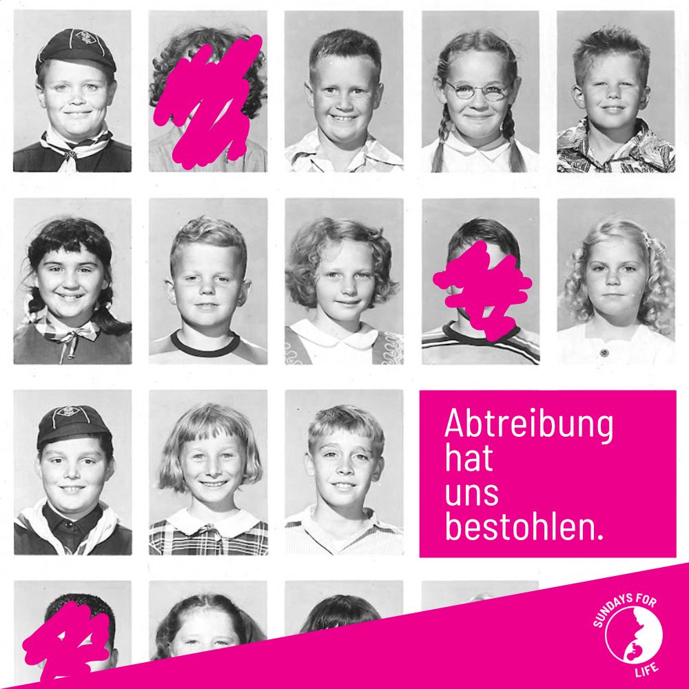 Wahre Gleichberechtigung erlaubt ALLEN, geboren zu werden.

Corona or not, denying your child the right to life is #NotAnOption