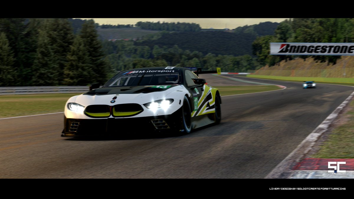 SolDotDesign's tweet image. Another week with great tracks on @iRacing . Here is a shot of the @046Racing @BMWMotorsport M8 GTE. Stay safe and awesome everybody !