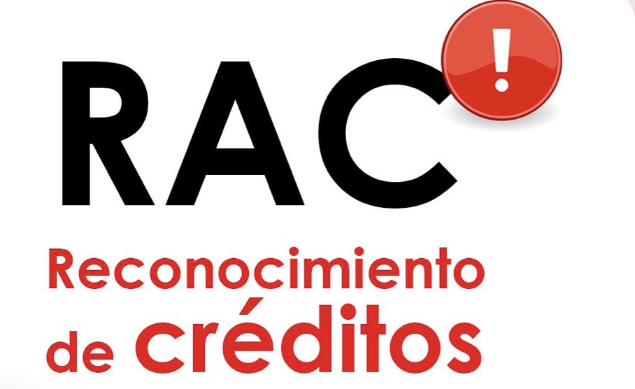 📆 AVISO ESTUDIANTES: el plazo para solicitar el reconocimiento de las actividades RAC empieza hoy y finaliza el 10 de mayo.
