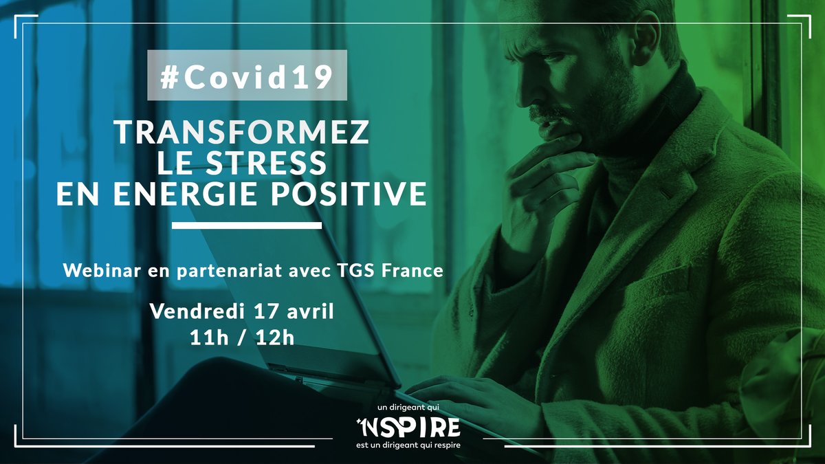 #Webinaire #Covid19
Dirigeant.e confronté à de multiples facteurs anxiogènes, il est important de garder, au maximum la tête froide et son énergie.
💻 Inscription : 1nspire.net/covid19/webina…
🗣️ Avec Franck Berthouloux et Patricia Laurent 
#solidarite