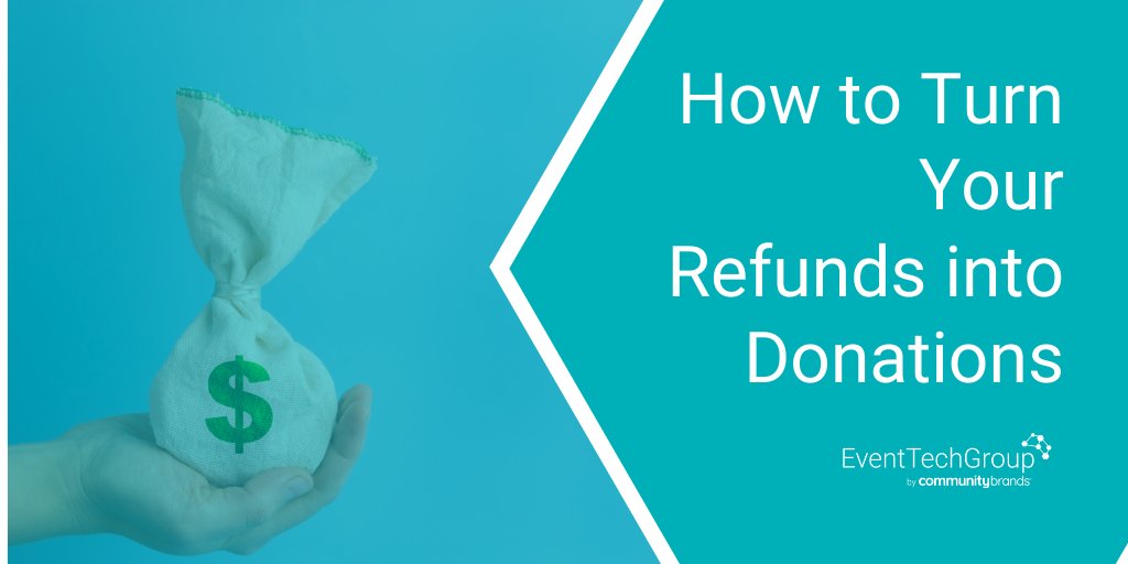 Wondering how you can keep some of your event revenue? Read this article to find out how you can turn refunds from your canceled event into donations with our innovative software! ow.ly/tZDe50z9aL1 #eventtechgroup #eventtech #eventprofs #techforgood #assnchat #expochat