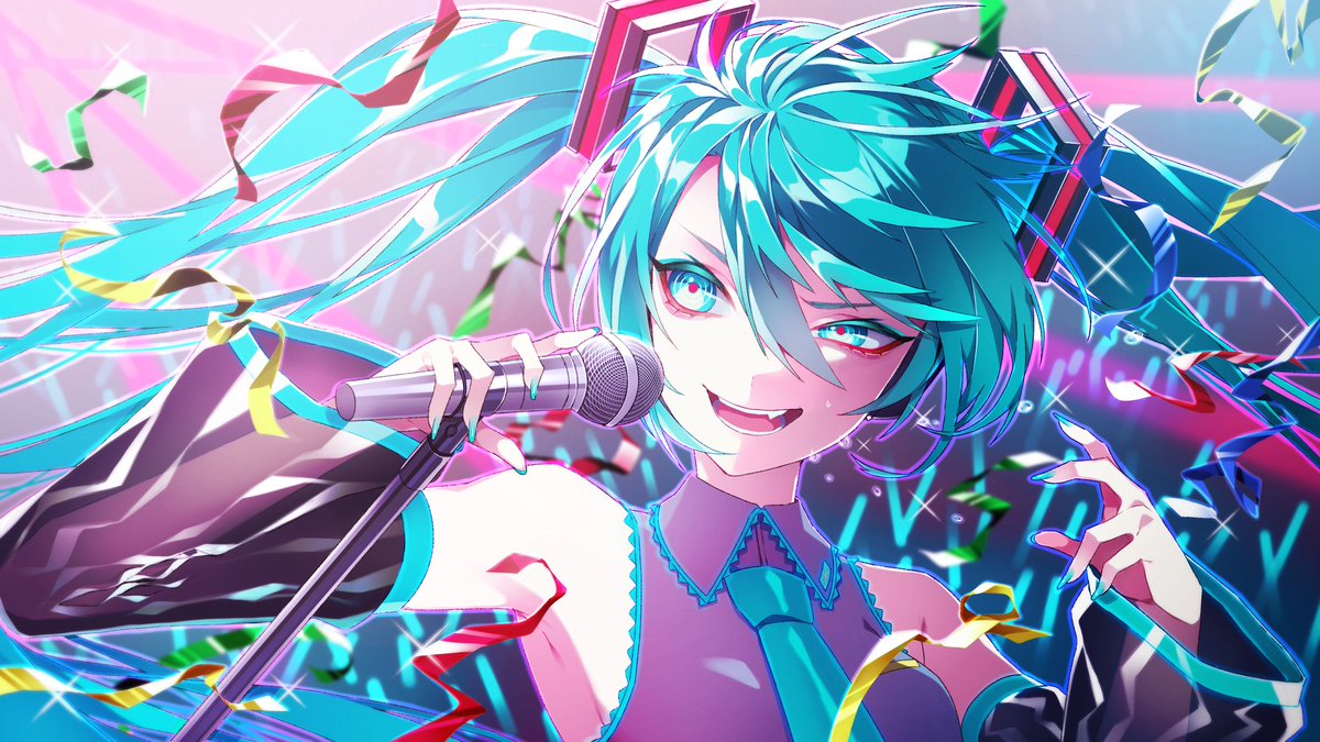 初音ミク 「ライブでミクさんに煽られたい人生だった 」|₁₀₅₅のイラスト