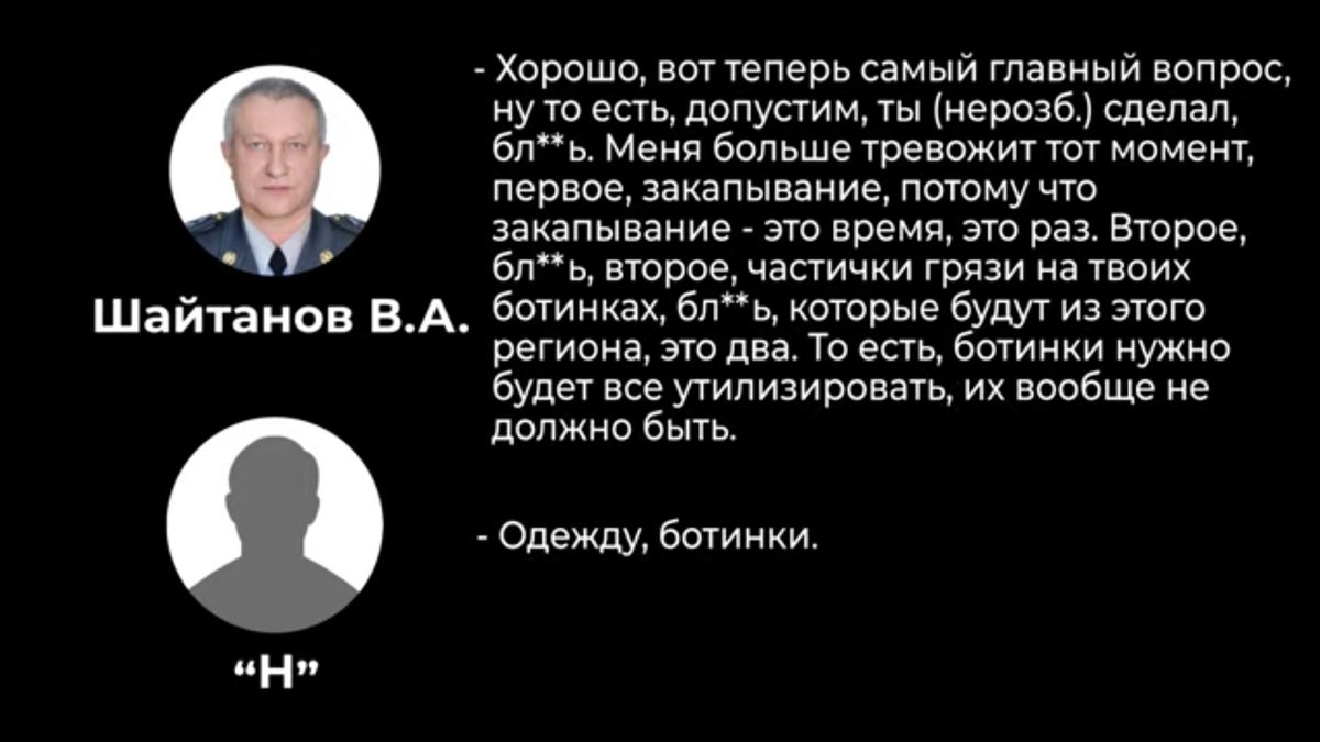In this tapped convo in Kiev, Maj. Gen Shaytanov instructs the would-be assassin how to take care of clearing his tracks after - presumably - the murder. Based on the quality of audio, it appears the contract killer was wired - and likely worked with the SBU for this sting op.
