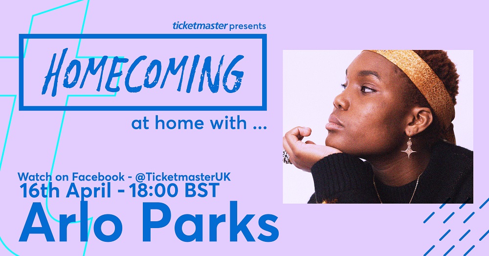 TicketmasterUK's tweet image. HOMECOMING – At Home With… @arlopark 🏡 Catch up with one of Ticketmaster’s New Music artists from 18:00 (BST) on Thursday 16 April 2020 here: bit.ly/2Vbmvo8

All in aid of @musicvenuetrust, @HelpMusiciansUK, #CrewNation and more. Donate here &amp;gt;&amp;gt; bit.ly/3e7rsXV