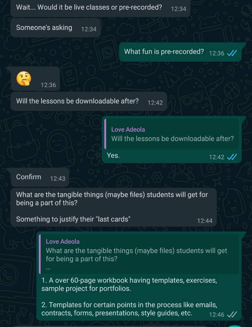 kilaniibrahimm's tweet photo. Any question of the day, before you hit me 
It has been answered below.
#LogoClass
Register here: https://t.co/KRIYYTApNC https://t.co/hVGPdGEDwY