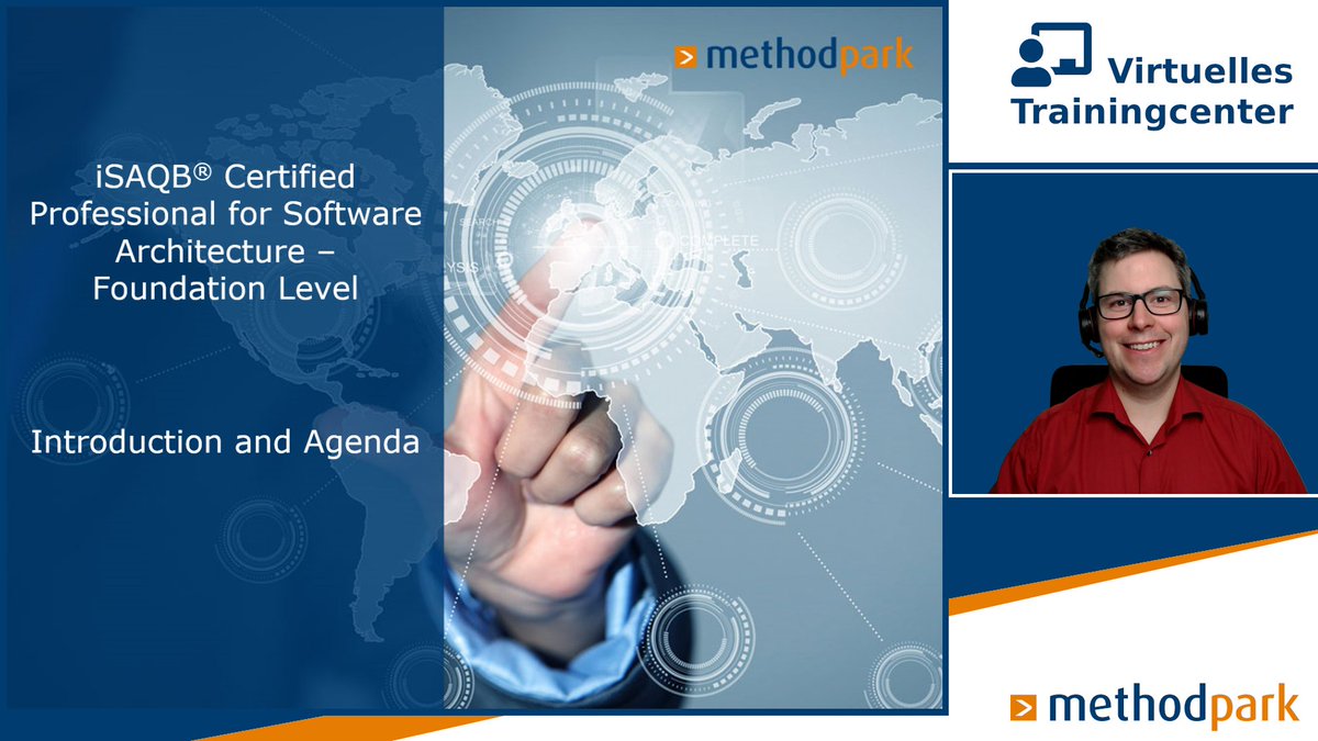 #SoftwareArchitecture-Schulung mal anders: in unserem virtuellen Trainingcenter. 💙💻🧡 
<a href="/xuisul/">Jens</a> hat sich einen Greenscreen in den Keller gebaut &amp; führt sein Seminar diese Woche einfach online durch. #StayAtHome #LearnAtHome