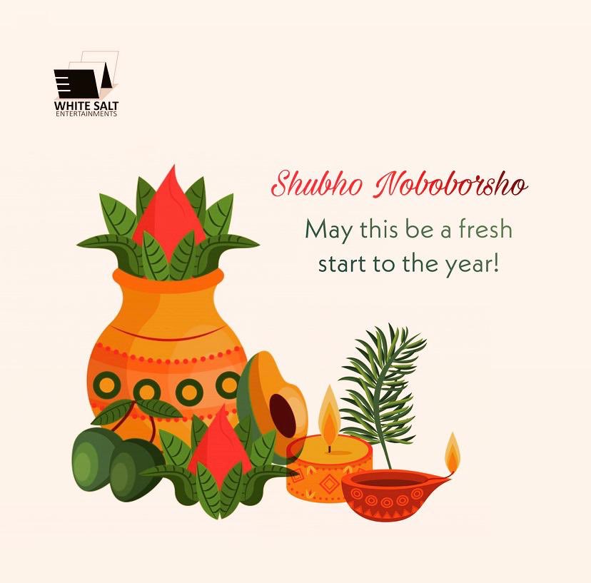 WhiteSaltEnt's tweet photo. The Bengali New Year brings with it #HOPE that cheerful times lay ahead. #Celebrate every day until it gets better and then celebrate some more! #ShubhoNoborsho to all of you. 

Best wishes
Team White Salt Entertainments 
#IAmWhiteSalt #Events #Weddings #EventProfs @Dipti_S https://t.co/2NSOVszcm2