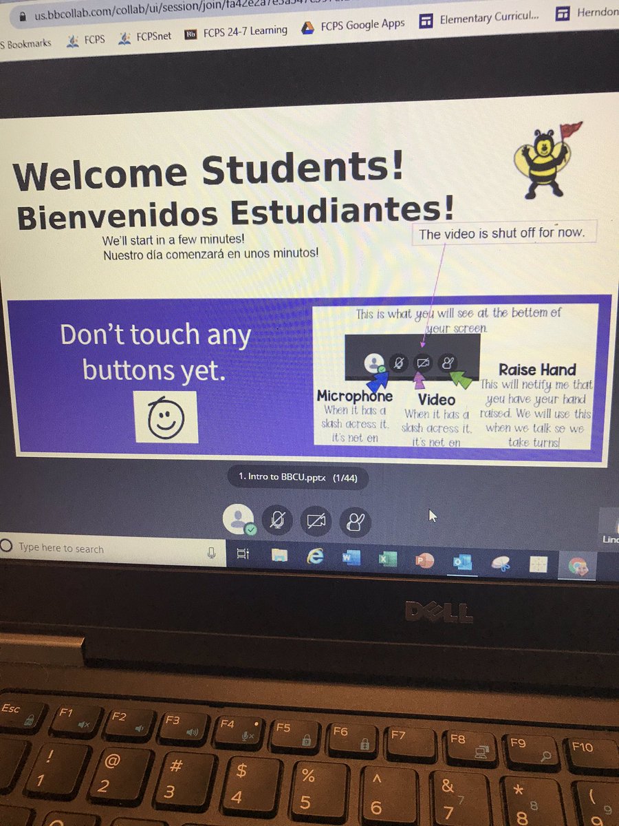 robtre1's tweet photo. Here we go!! Students are arriving for their first day of distance learning. So excited to “see” them!! #thiscouldwork #welcomeback #distancelearning @Herndon_ES https://t.co/a5E8vhGsN4