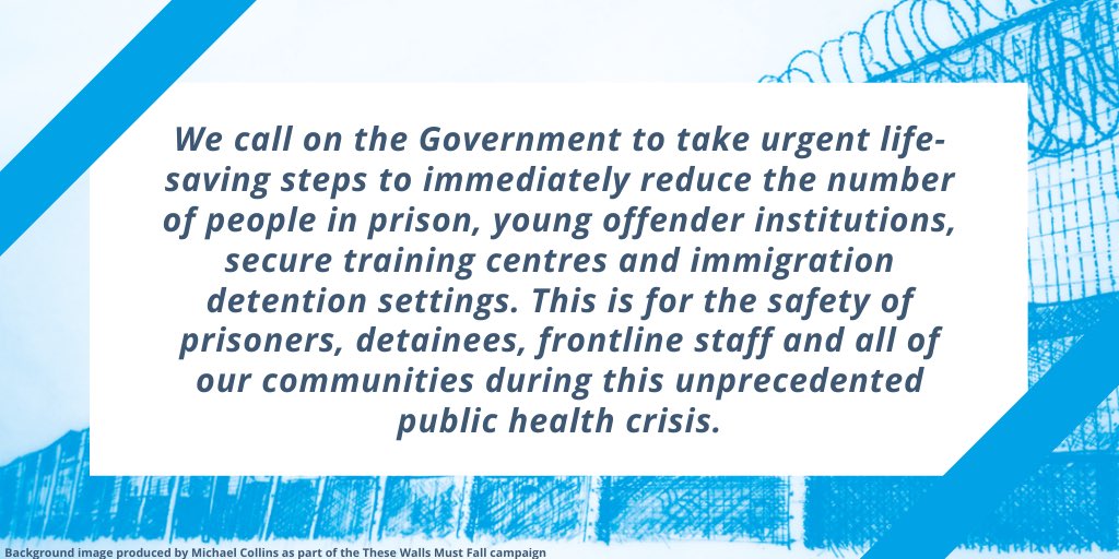 We are joining <a href="/INQUEST_ORG/">INQUEST</a> and @WIP_Live to call on the government <a href="/10DowningStreet/">UK Prime Minister</a> to immediately reduce the number of people in detention settings to protect the health of all our communities. #Covid19UK #Release2SaveLives Join us: inquest.org.uk/covid-19-letter