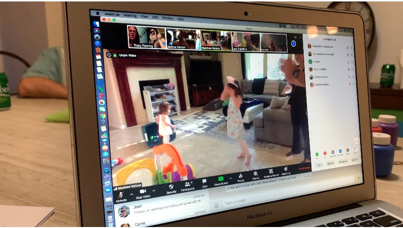 tracyjusttracy2's tweet photo. @johnkrasinski Our families in Austin, Texas and Hong Kong created "Zeaster" - Easter on Zoom - and got together for the nieces to enjoy games, crafts, face painting, eggs-ercise, and a virtual egg hunt for the finale. #somegoodnews https://t.co/2W2ZQEFtcC