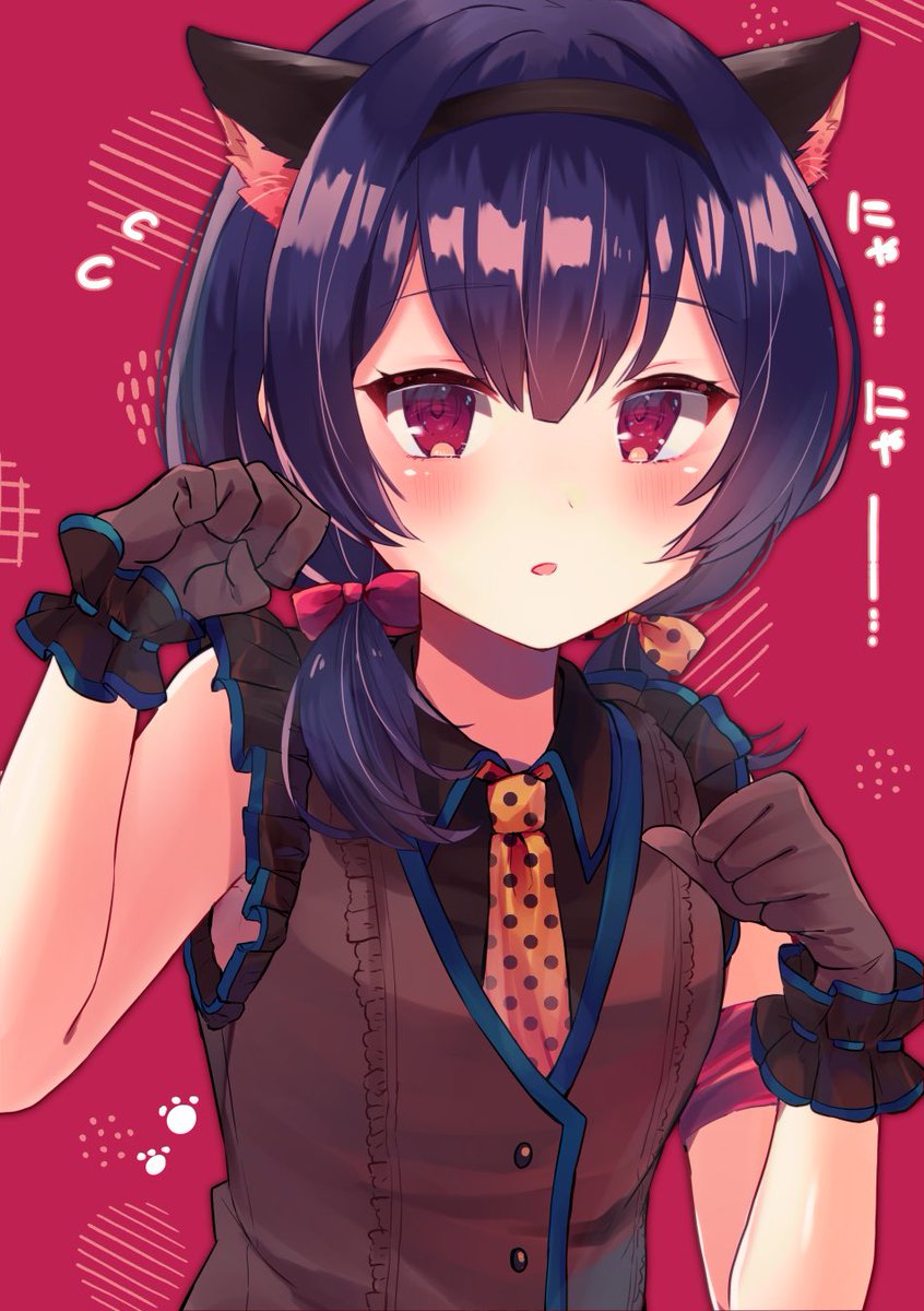 杜野凛世 「前描いた猫凛世ちゃん!
#祝シャニマス 」|海老原べにこ🍤コミティア144【D47b】のイラスト