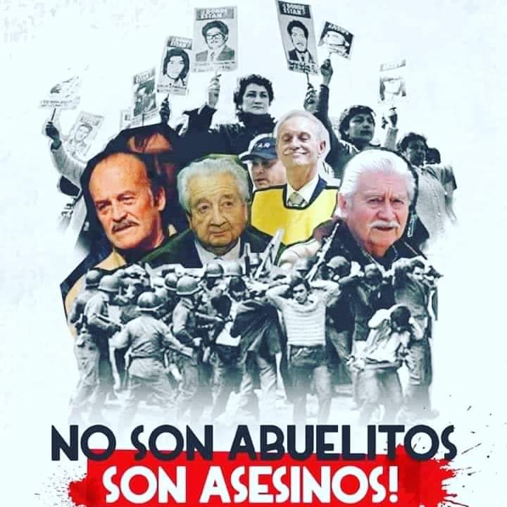 fkfreire's tweet photo. Los "viejitos" de #PuntaPeuco no están ahi x simples delitos. Están ahi x torturar, vejar y matar de manera alevosa y conciente a chilenos y chilenas inocentes. Mujeres, niñez, hombres adolescentes y adultos. No merecen indulto, merecen castigo.
#EscondenLosMuertos #indulto https://t.co/7LmE5Vkqmr